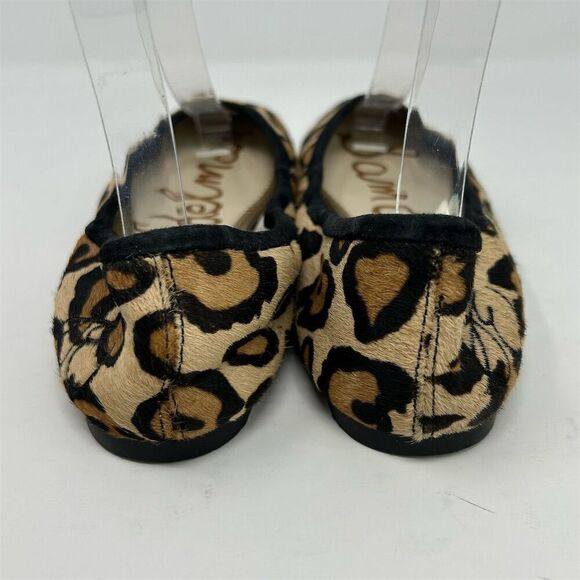 Sam Edelman Women's Leopard Print Leather Ballet Flats Size 6.5 Chic Casual - Picture 8 of 14
